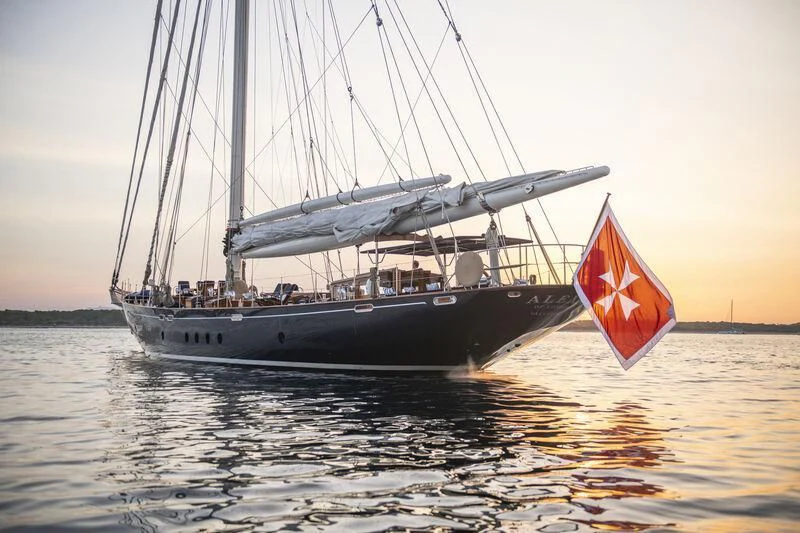 a boat on the water aboard ALEXA OF LONDON Yacht for Sale