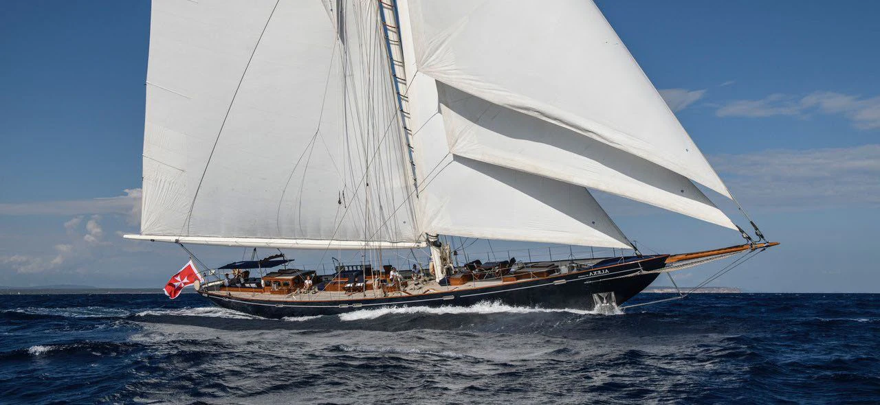 a sailboat on the water aboard ALEXA OF LONDON Yacht for Sale