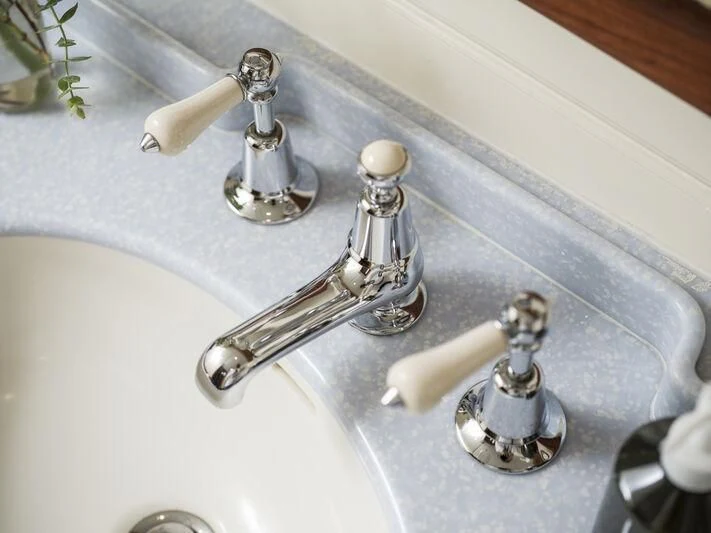 a sink with faucets aboard ALEXA OF LONDON Yacht for Sale