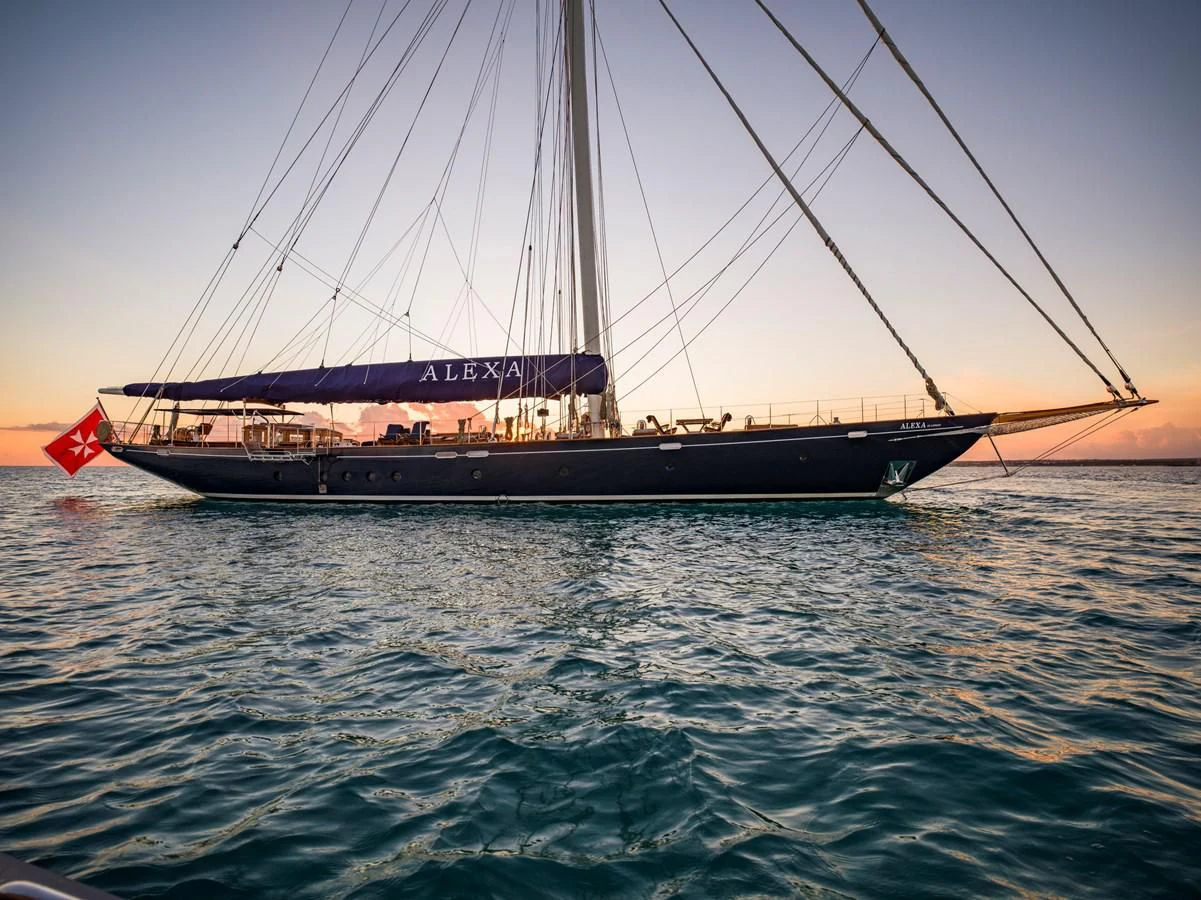 a boat on the water aboard ALEXA OF LONDON Yacht for Sale
