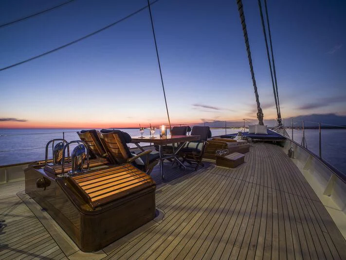 a boat on a dock aboard ALEXA OF LONDON Yacht for Sale