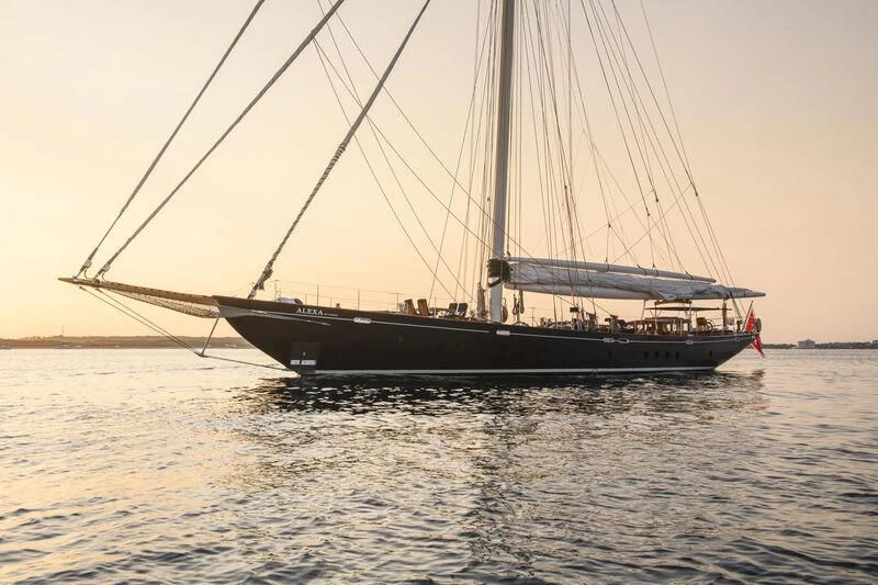 a boat on the water aboard ALEXA OF LONDON Yacht for Sale