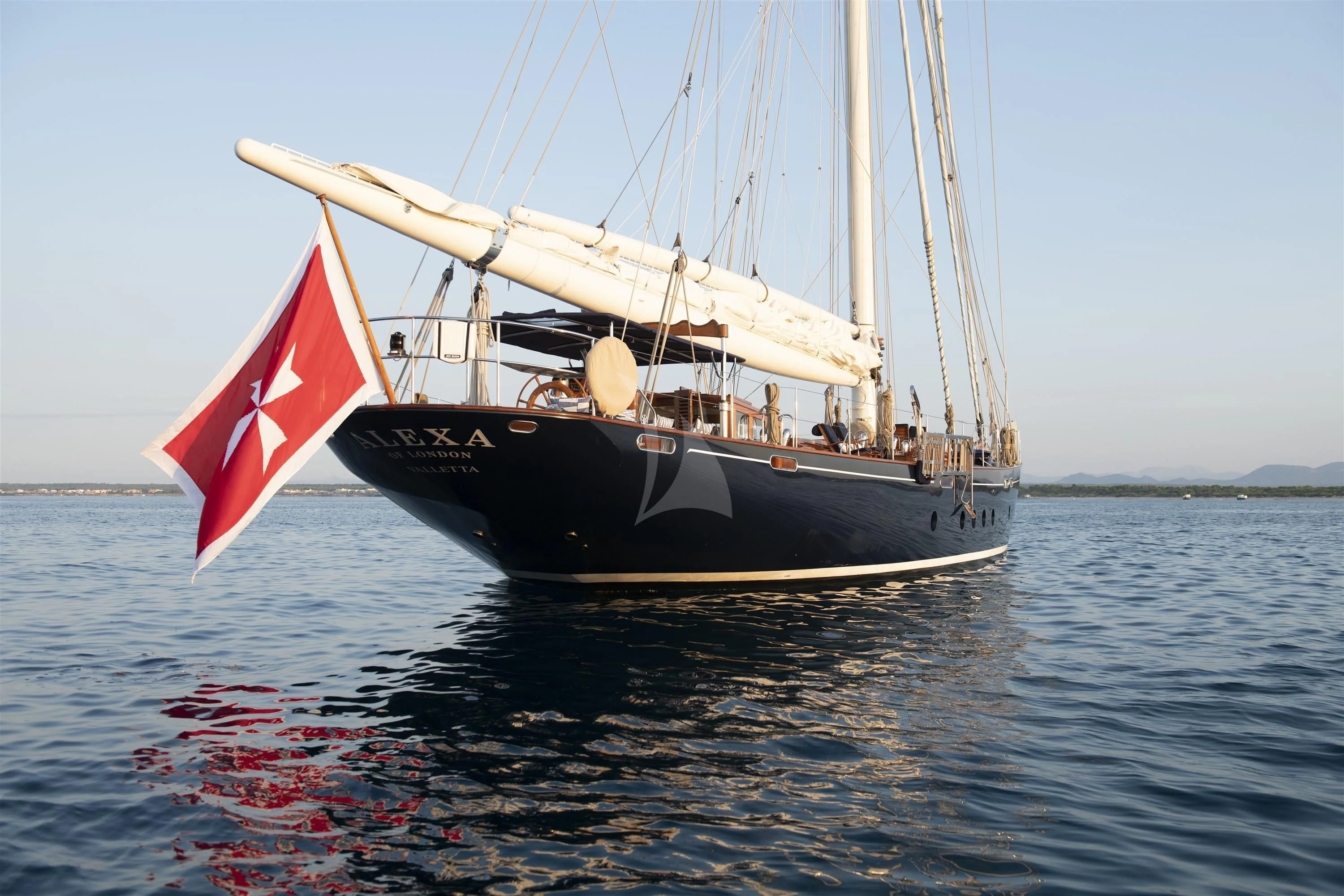 a boat on the water aboard ALEXA OF LONDON Yacht for Sale