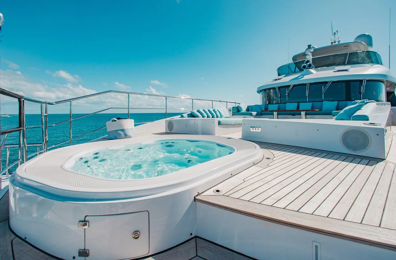 a group of boats on a dock aboard COFINA Yacht for Sale