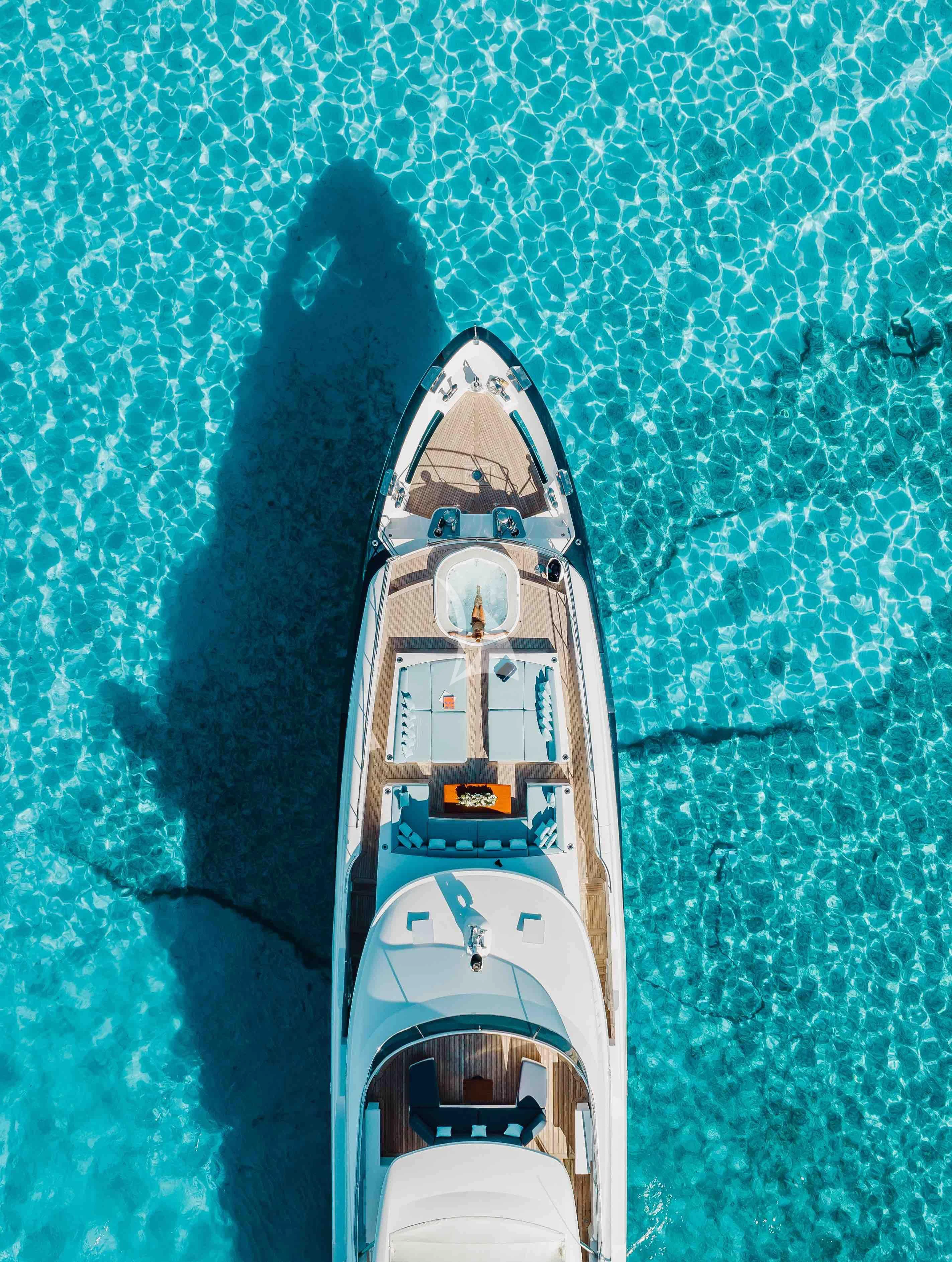 a boat in the water aboard COFINA Yacht for Sale