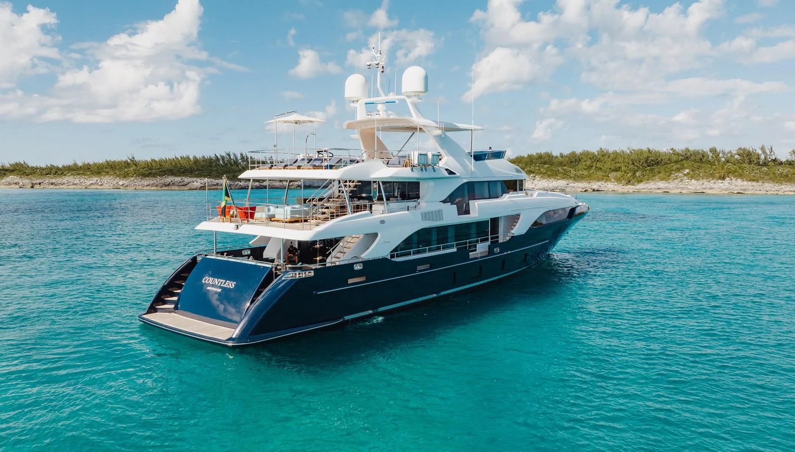 a boat in the water aboard COFINA Yacht for Sale