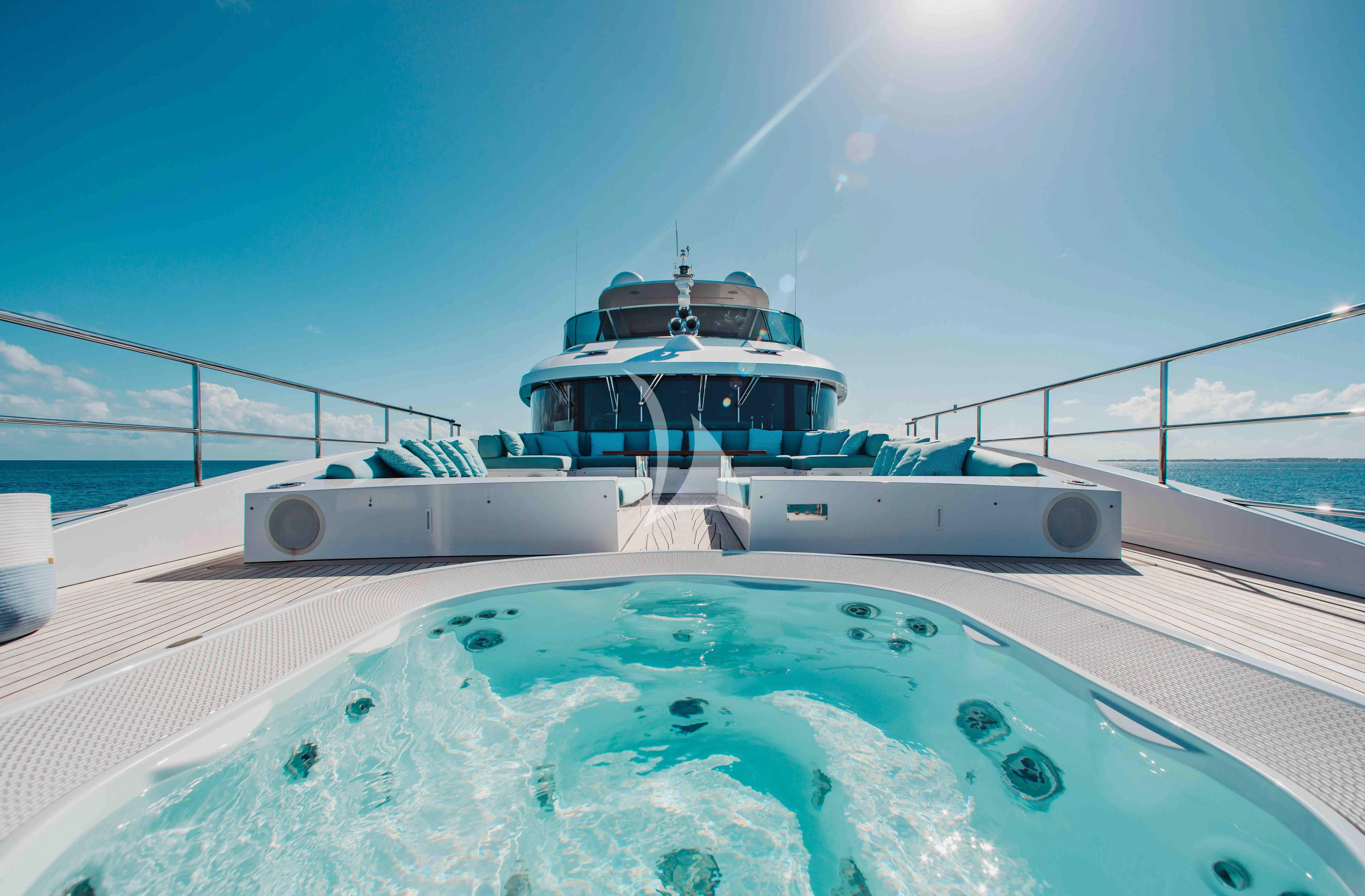 a boat on a snowy dock aboard COFINA Yacht for Sale