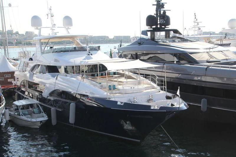 a large boat docked aboard COFINA Yacht for Sale