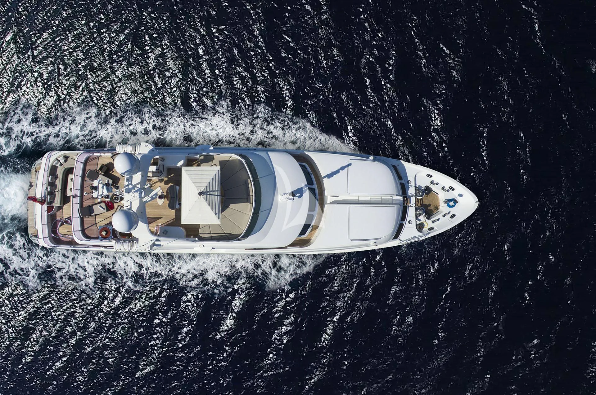 a space ship in space aboard QUEST R Yacht for Sale