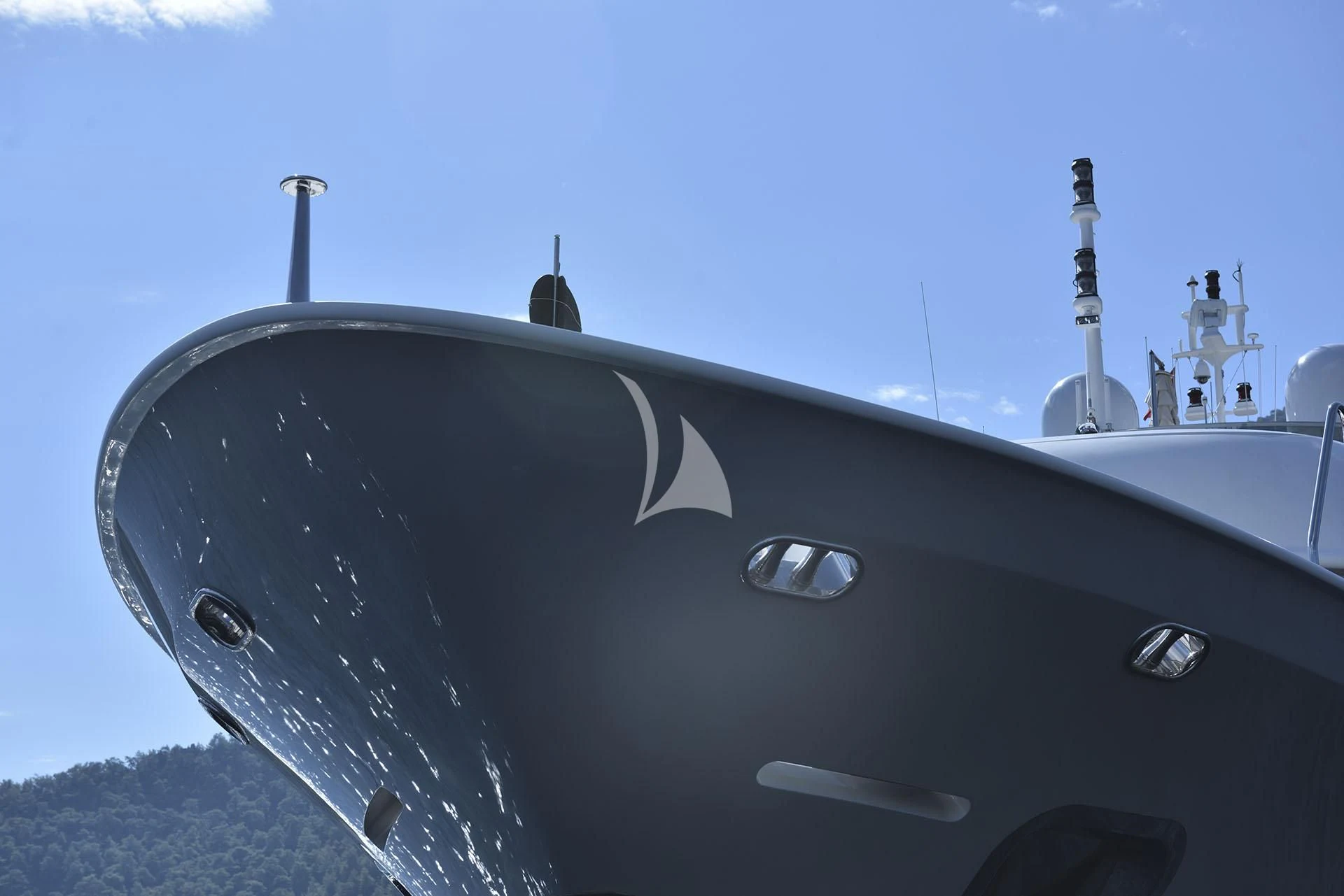 a close up of a submarine aboard QUEST R Yacht for Sale