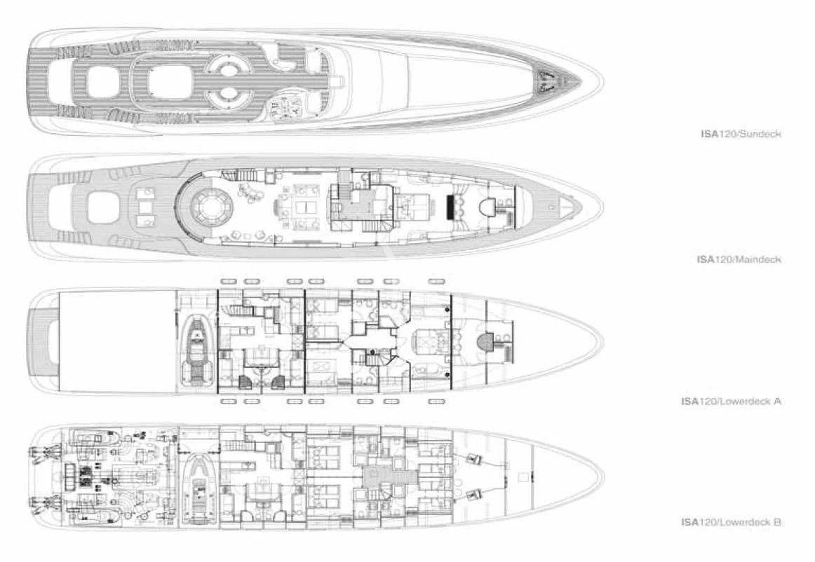 diagram, engineering drawing aboard SOIREE Yacht for Sale