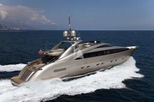 a military ship in the water aboard SOIREE Yacht for Sale