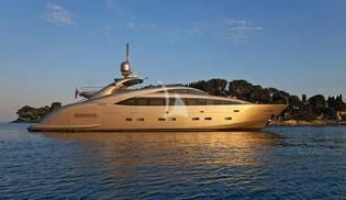 a boat on the water aboard SOIREE Yacht for Sale