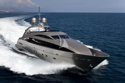a white yacht on the water aboard SOIREE Yacht for Sale