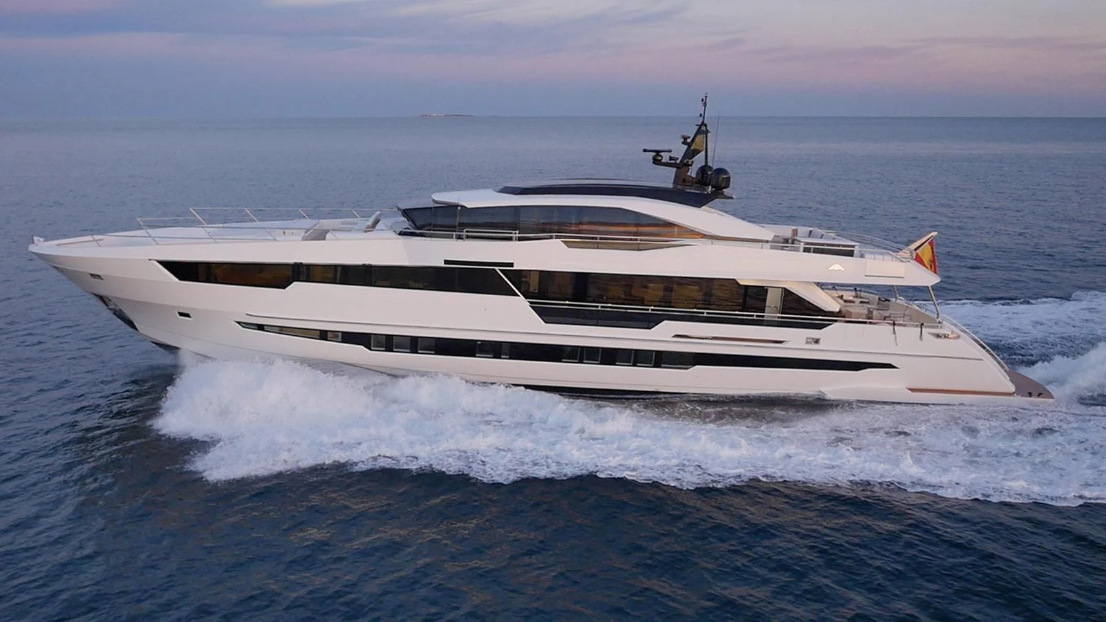 a white yacht in the ocean aboard SEA GLASS Yacht for Sale