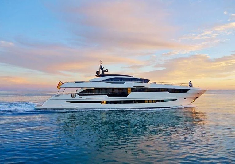 a boat in the water aboard SEA GLASS Yacht for Sale