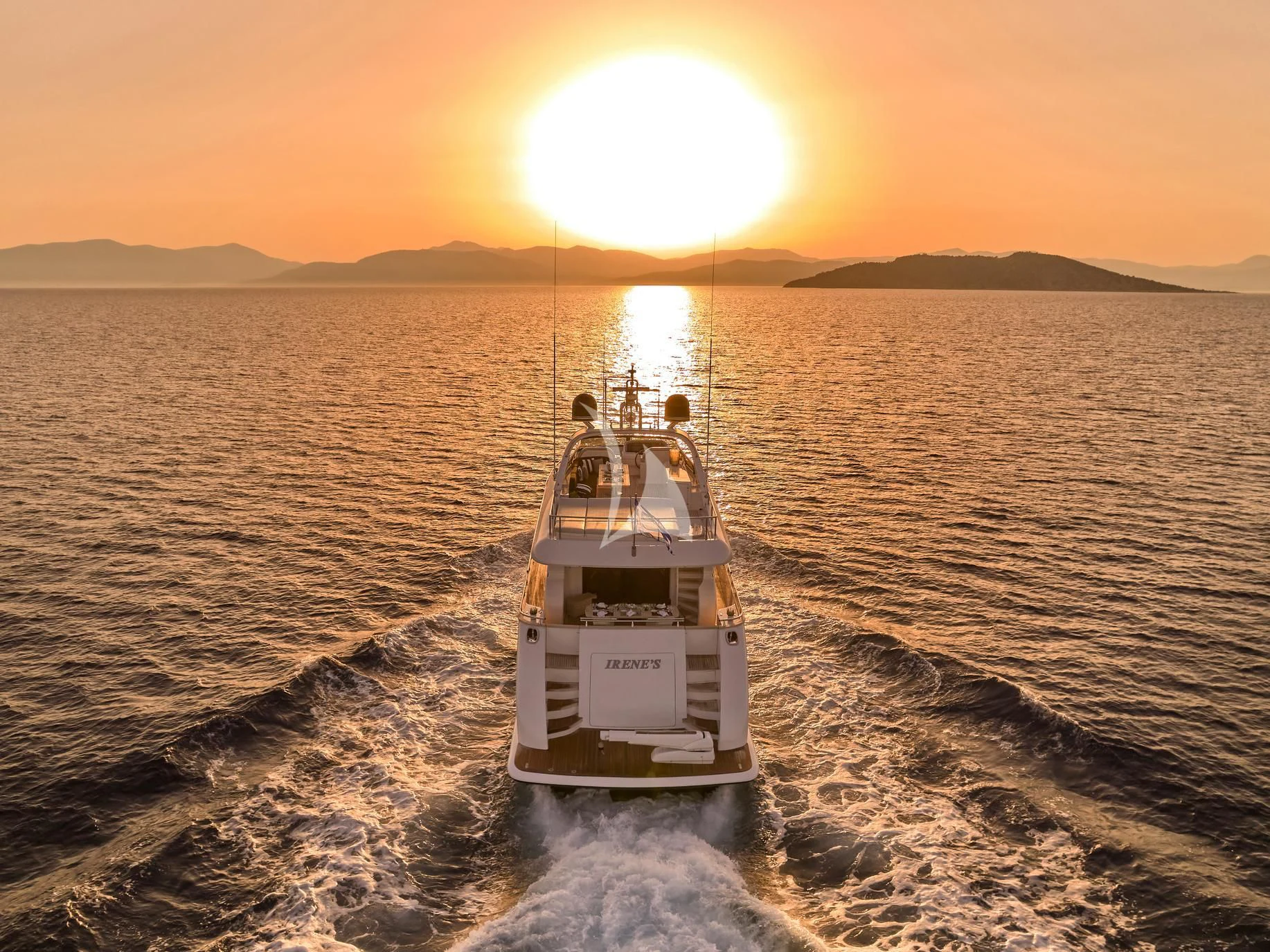 a boat on the water aboard IRENE'S Yacht for Sale