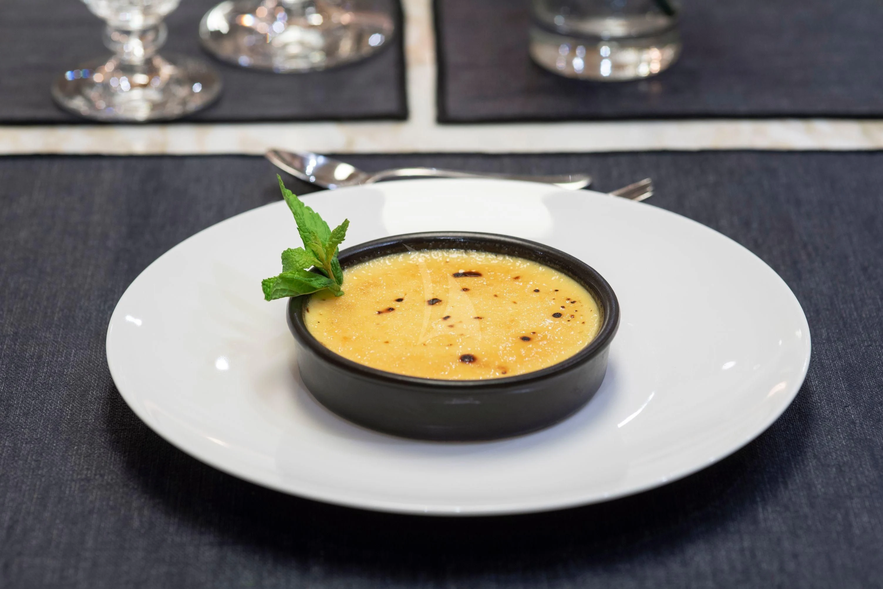 a plate of food aboard IRENE'S Yacht for Sale