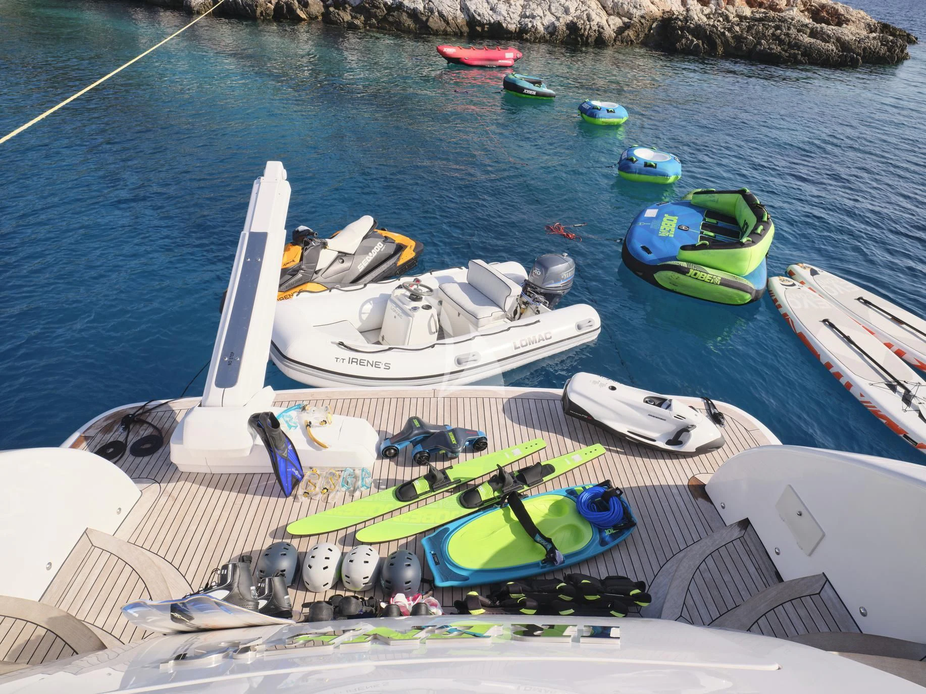 boats on the water aboard IRENE'S Yacht for Sale