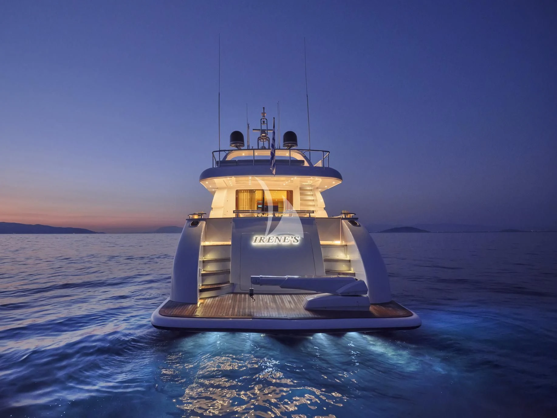 a boat in the water aboard IRENE'S Yacht for Sale