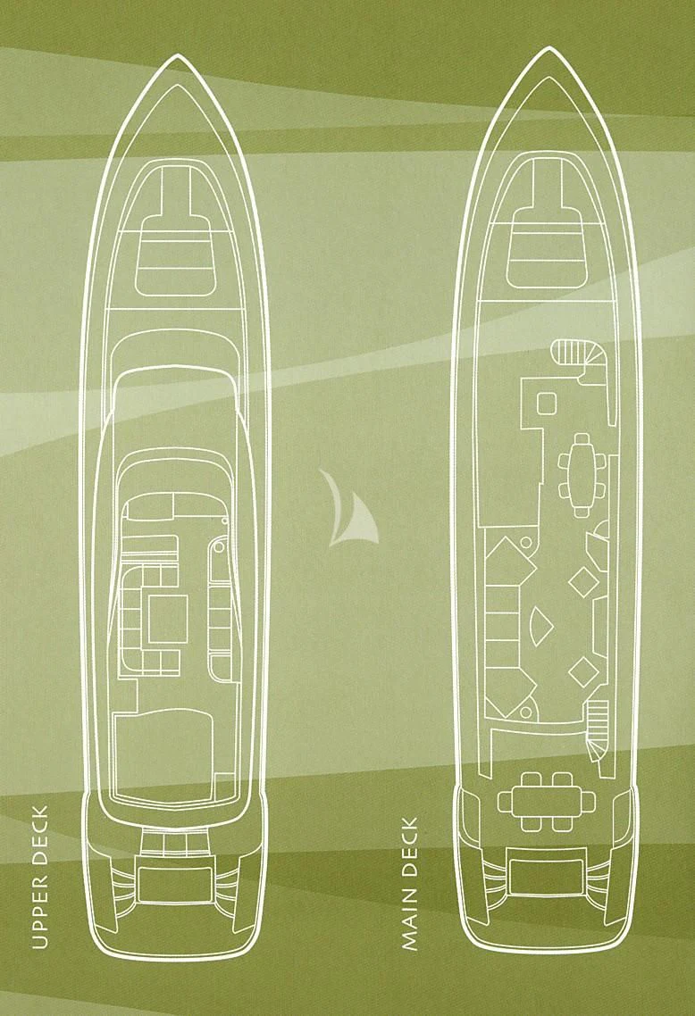 a white and green board aboard IRENE'S Yacht for Sale