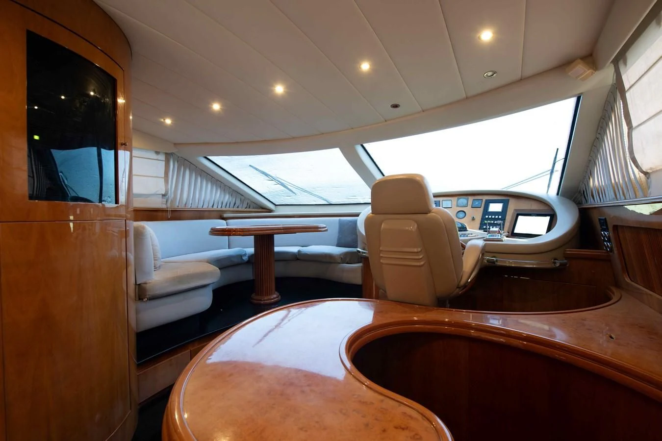 inside of a vehicle aboard STOLI Yacht for Sale