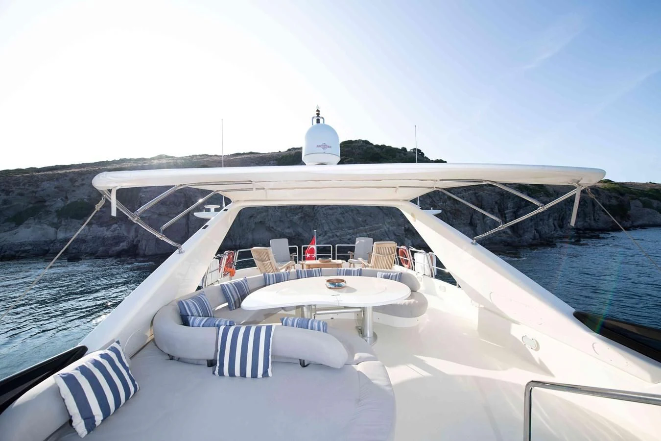 a boat on the water aboard STOLI Yacht for Sale