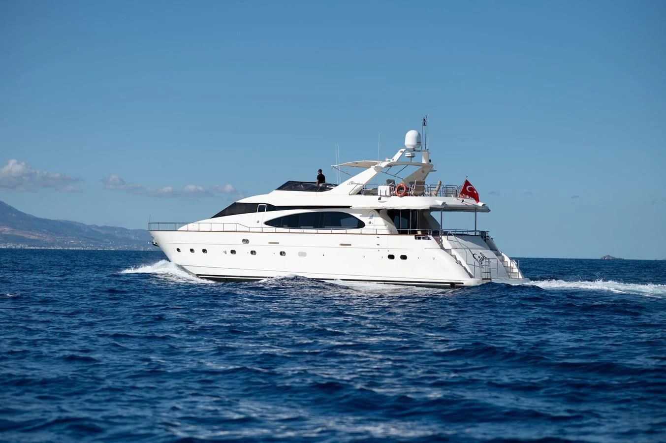 a boat in the water aboard STOLI Yacht for Sale