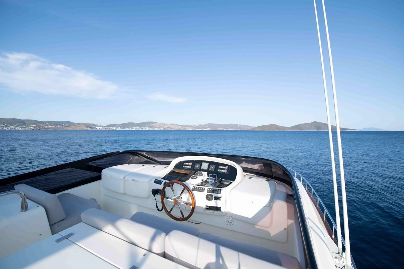 a boat on the water aboard STOLI Yacht for Sale