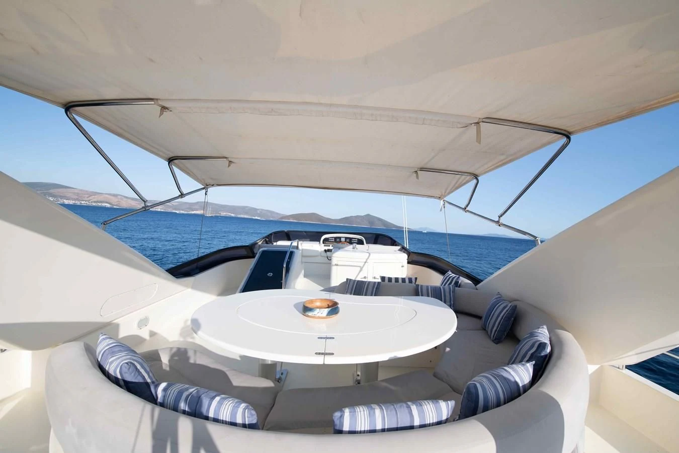 a cockpit of a plane aboard STOLI Yacht for Sale
