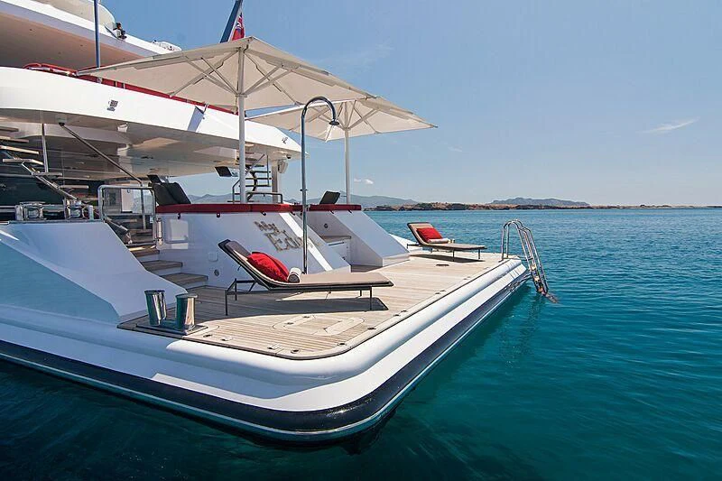 a boat on the water aboard MY EDEN Yacht for Sale