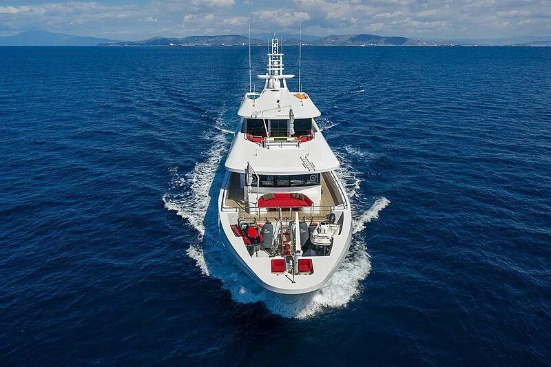 a boat in the water aboard MY EDEN Yacht for Sale