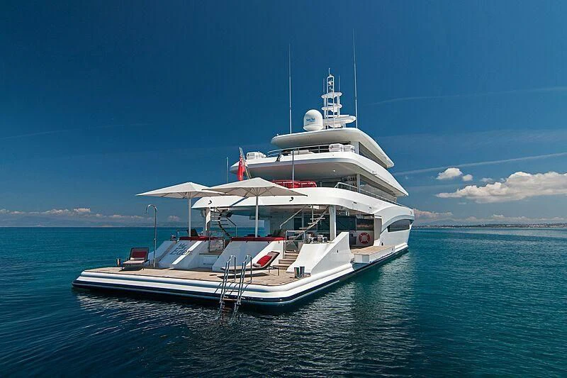 a boat in the water aboard MY EDEN Yacht for Sale