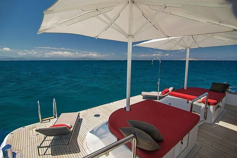 a boat on the water aboard MY EDEN Yacht for Sale