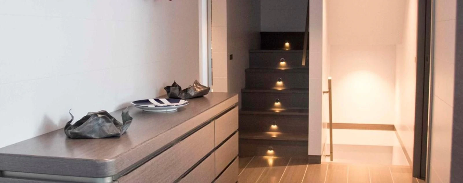 a counter top with a shoe on it aboard OCEAN KING 130 Yacht for Sale