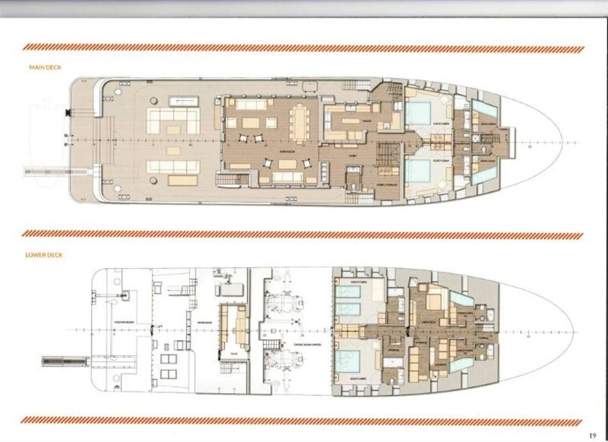 diagram aboard OCEAN KING 130 Yacht for Sale