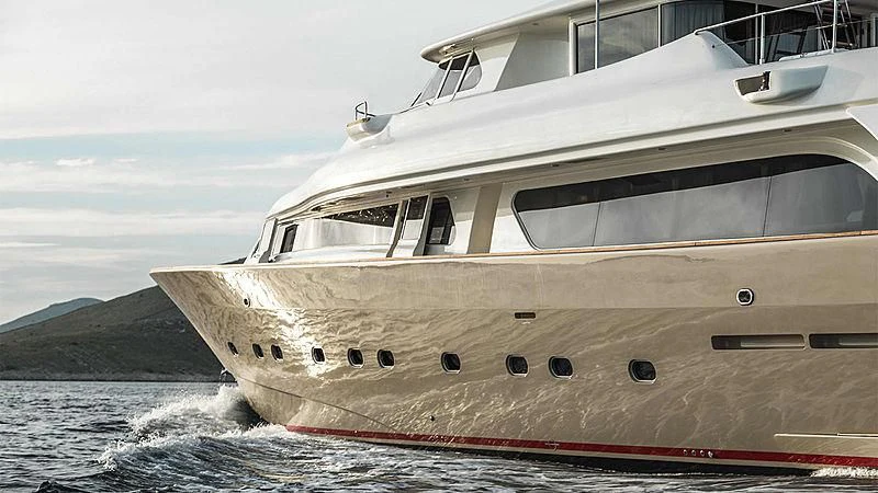 a boat on the water aboard IMAGINE Yacht for Charter