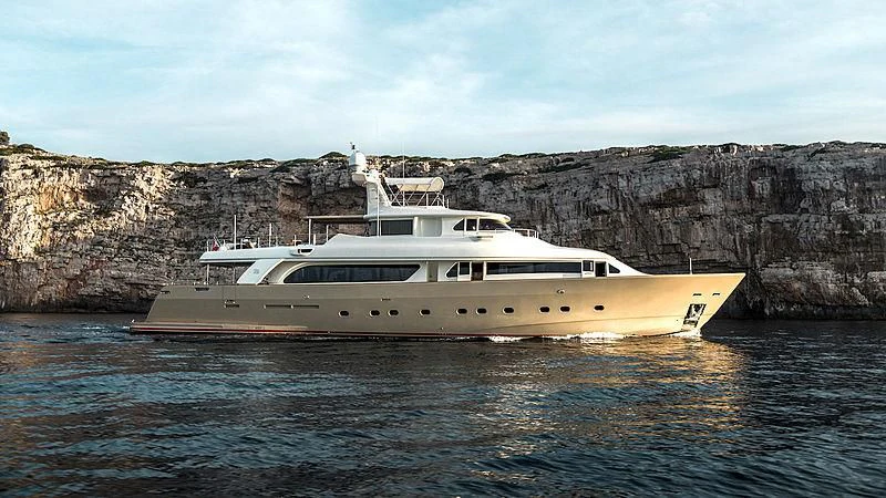 a boat in the water aboard IMAGINE Yacht for Charter