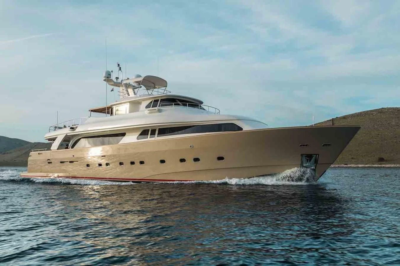 a boat in the water aboard IMAGINE Yacht for Charter