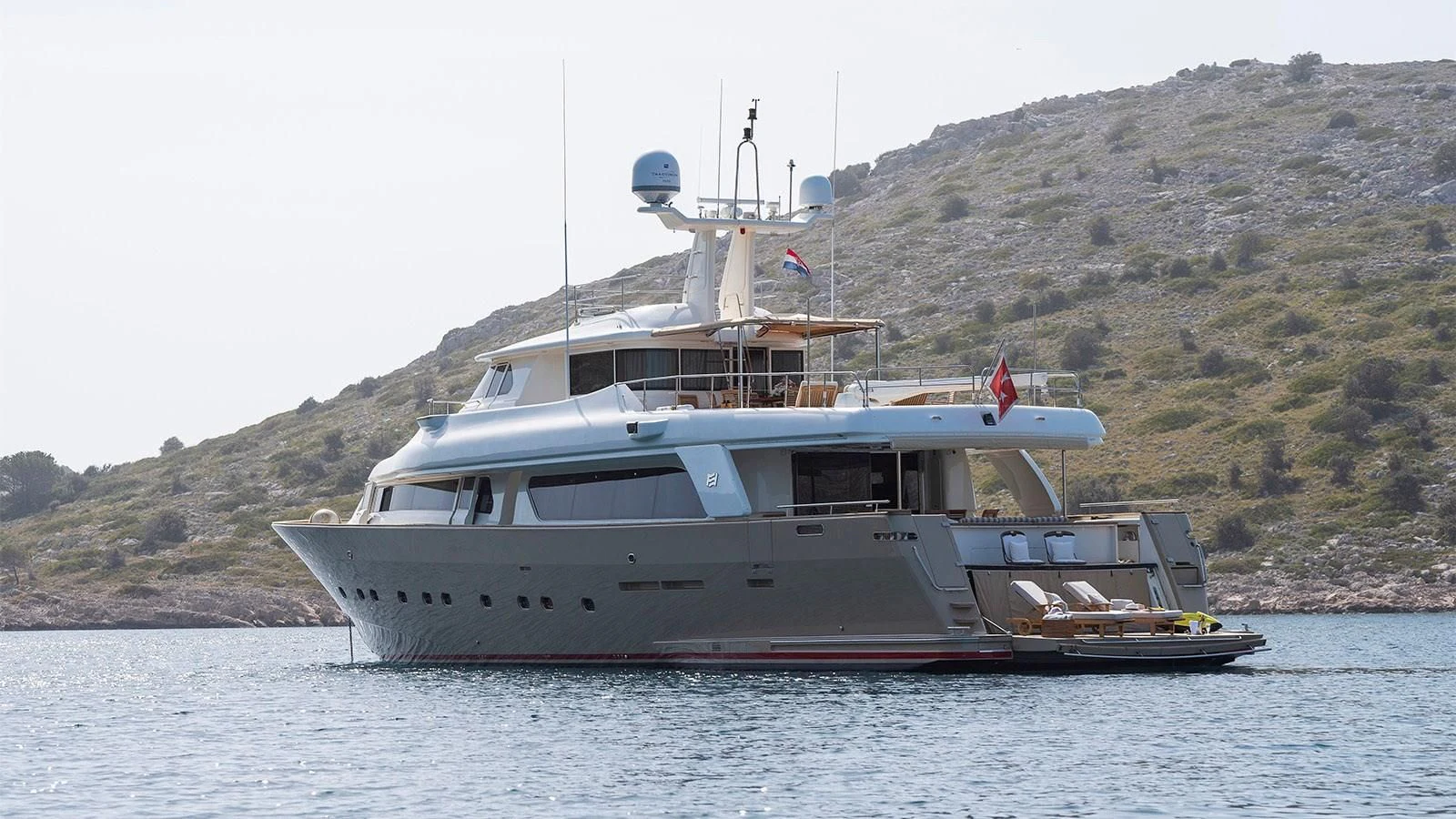 a boat on the water aboard IMAGINE Yacht for Charter