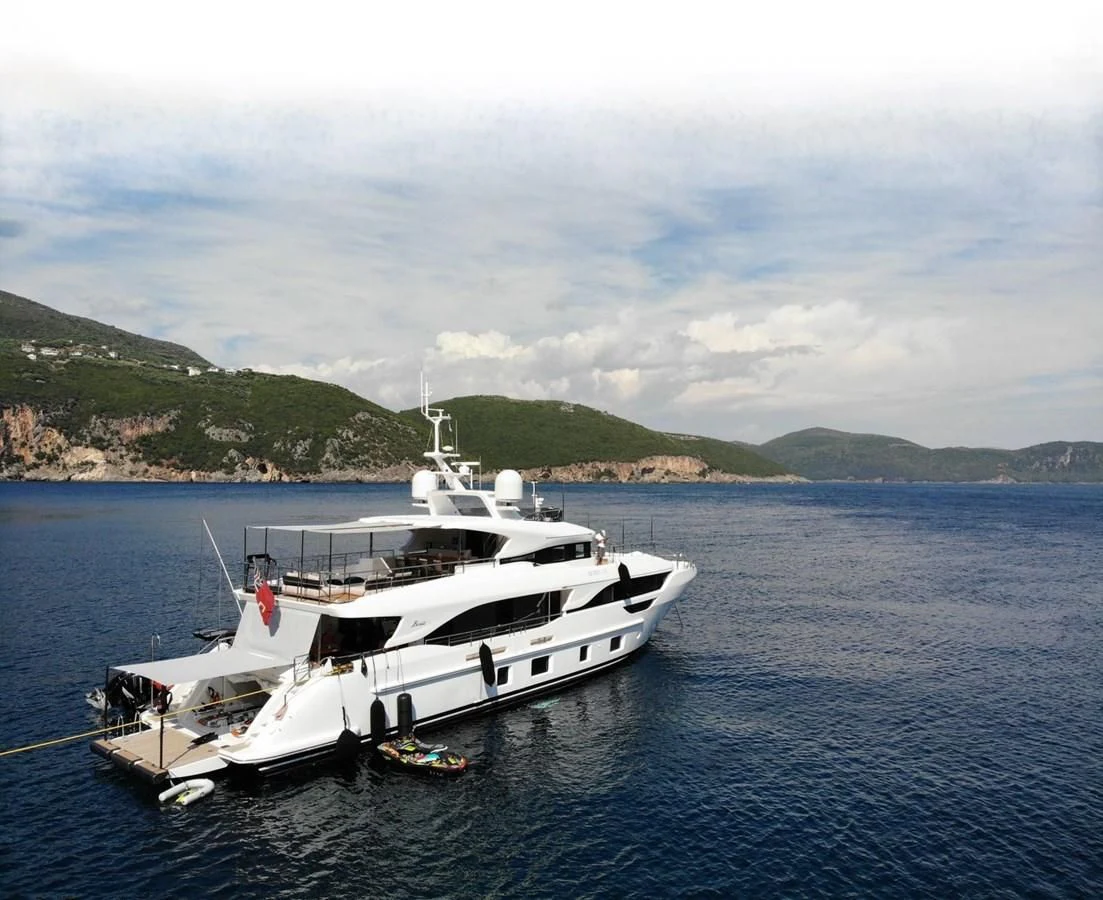 a boat in the water aboard UNDICI Yacht for Sale