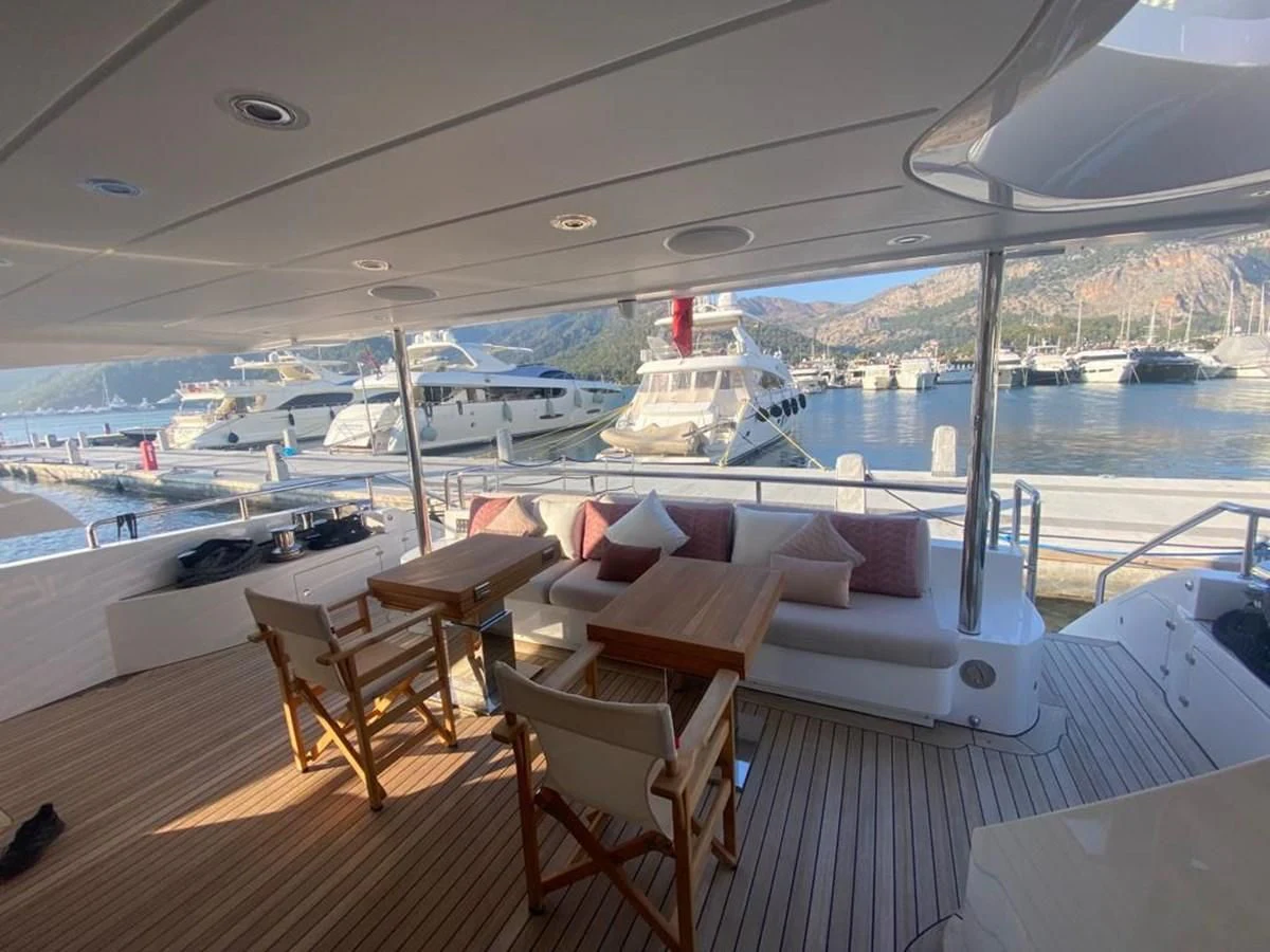 a boat on the water aboard UNDICI Yacht for Sale