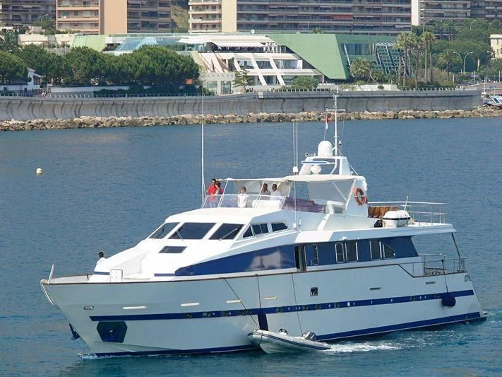 a boat on the water aboard AZURE RHAPSODY Yacht for Sale