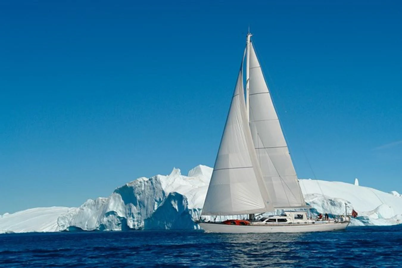 a sailboat on the water aboard PLUM Yacht for Sale