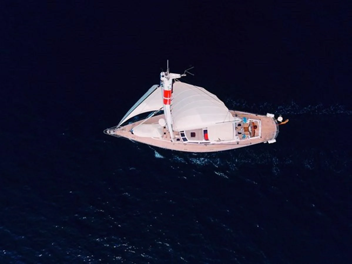 a boat in the water aboard PLUM Yacht for Sale