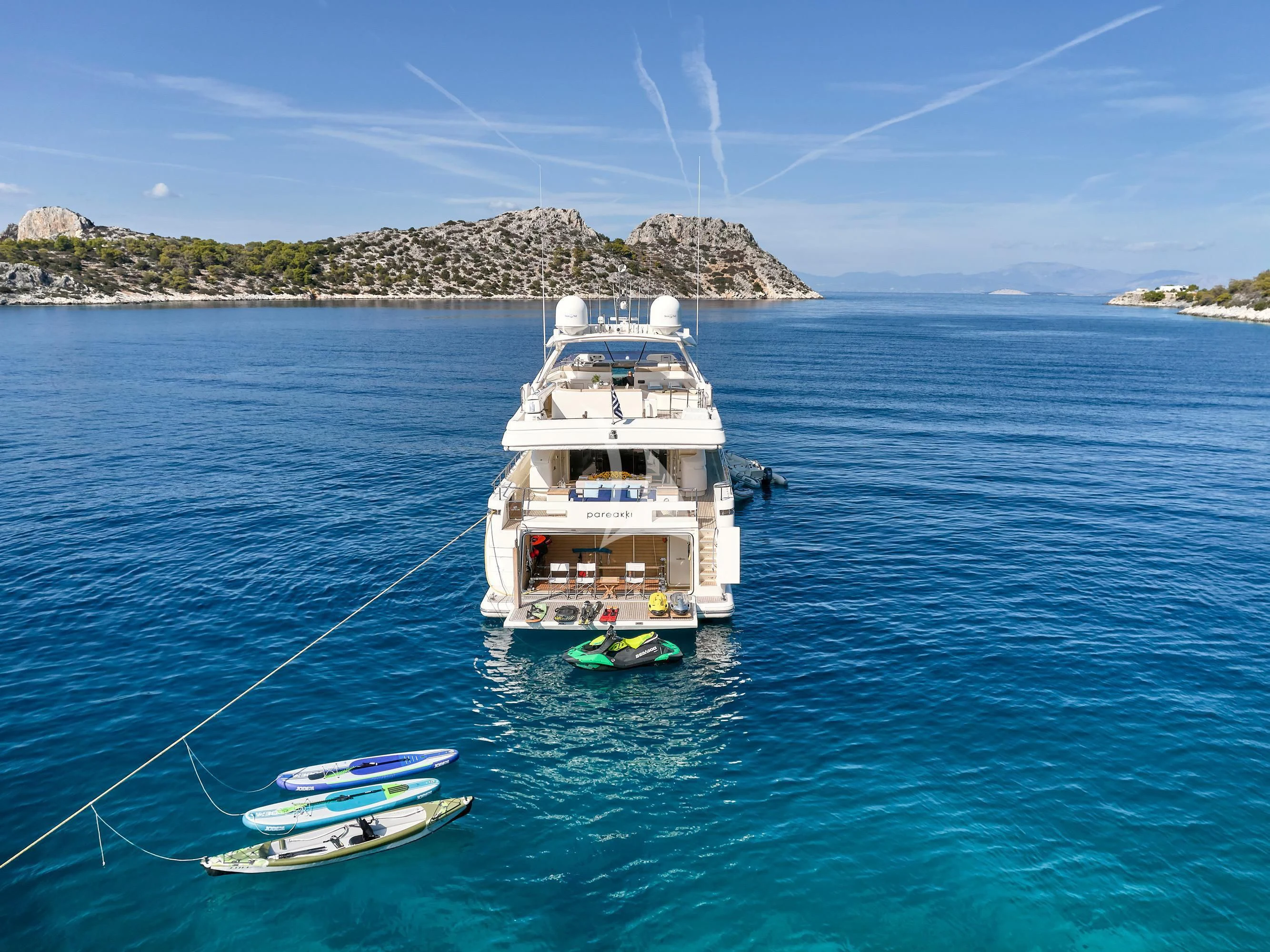 a boat in the water aboard PAREAKKI Yacht for Sale