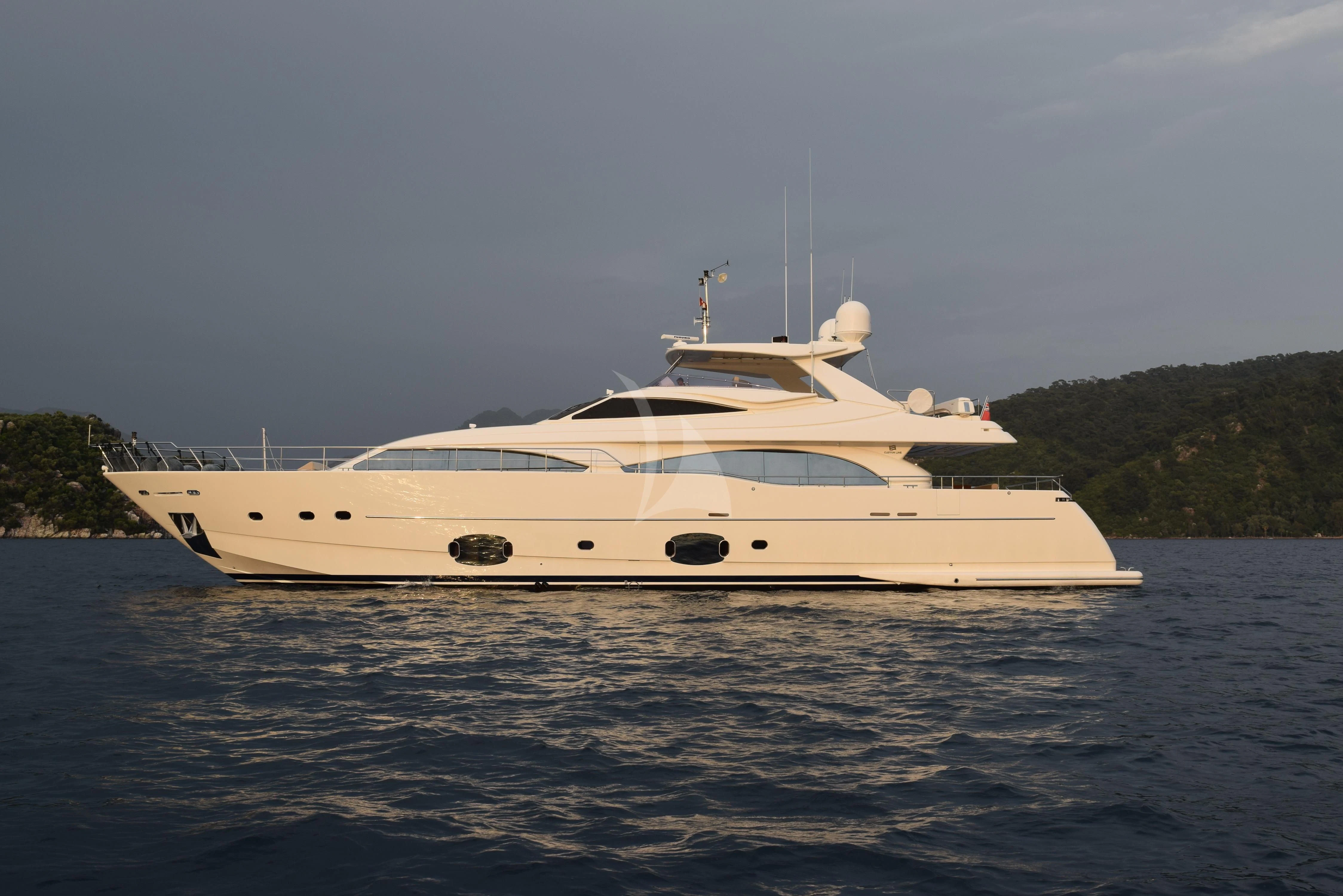 a white yacht on the water aboard PAREAKKI Yacht for Sale
