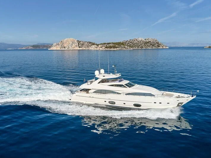 a white yacht in the water aboard PAREAKKI Yacht for Sale