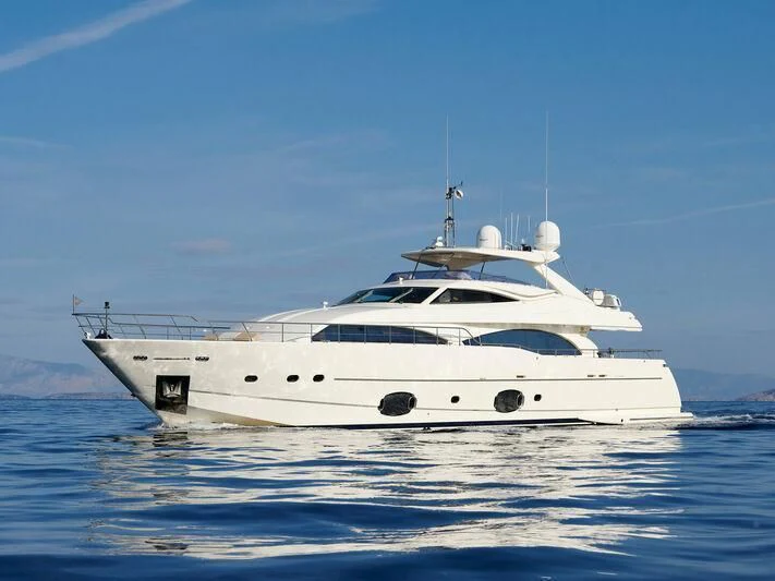 a white yacht in the water aboard PAREAKKI Yacht for Sale
