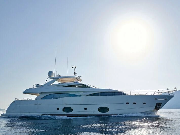 a white yacht in the water aboard PAREAKKI Yacht for Sale
